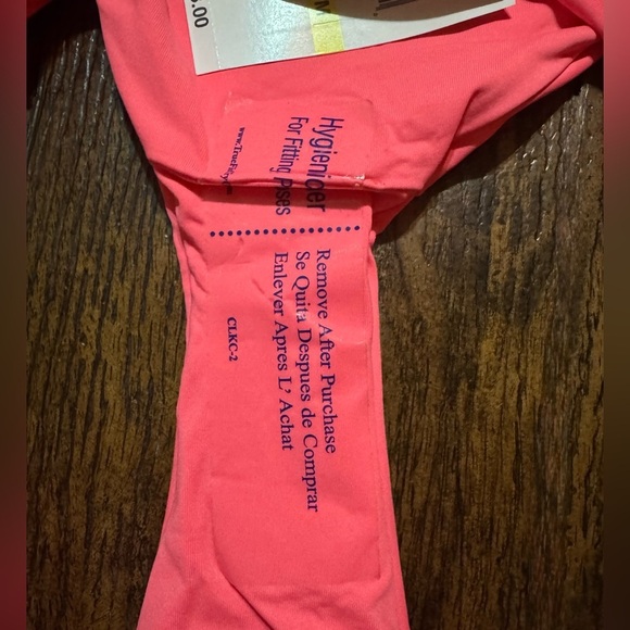 BECCA X Rebecca Virtue Pink & White Hipster Bikini Bottom Size Medium NWT - Picture 6 of 6